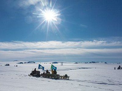 Arctic snowmobile expedition “To the Stone People of Sundurun through the  Suor Uyata Ridge”