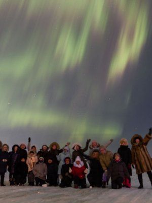 Hunting for the Northern Lights near Yakutsk
