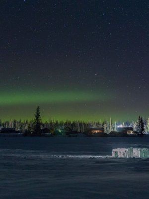 Hunting for the Northern Lights near Yakutsk